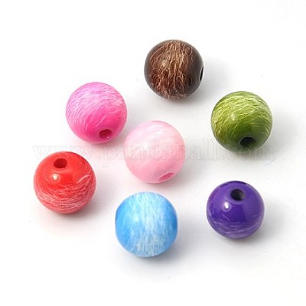Round Colorful Resin Beads X-RESI-R300-11-M-1