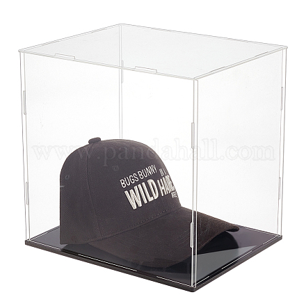 Прямоугольная прозрачная акриловая витрина для коллекций ODIS-WH0099-16-1
