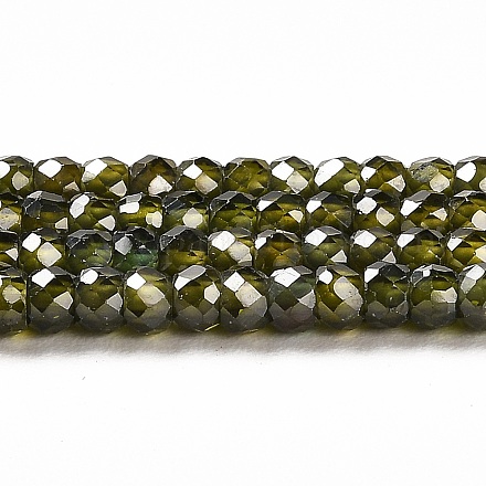 Brins de perles de zircon cubique ZIRC-G001-01J-1