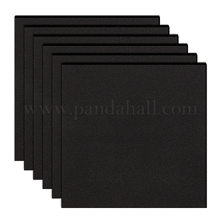 BENECREAT 20PCS 3mm Square Self Adhesive Backed Foam Sheet Black EVA Foam Pad Mat with Adhesive Backing for Furniture Doors AJEW-BC0005-63-1