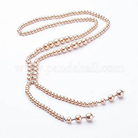 Colliers de perles en verre NJEW-A125-B004-1