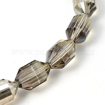 Electroplated Glass Beads EGLA-E006-03-1