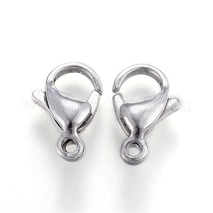 304 Stainless Steel Lobster Claw Clasps STAS-H340-25-1
