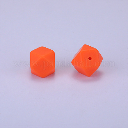 Шестиугольные силиконовые бусины SI-JX0020A-37-1