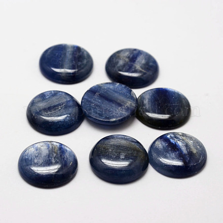 天然藍晶石/シアン石/ジステンカボション  半円/ドーム  18x5mm G-O146-01I-1