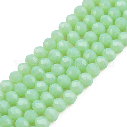 Chapelets de perles en verre opaque de couleur unie EGLA-A034-P4mm-D28-1