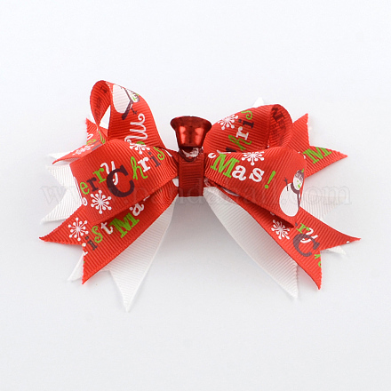 Natale grosgrain bowknot coccodrillo capelli clip PHAR-R167-05-1