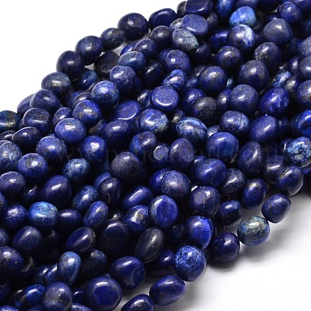 Lapis lazuli pierres précieuses naturelles brins pépites de perles G-J336-30-1