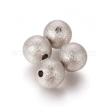 Perles texturées en 304 acier inoxydable STAS-F217-10P-1
