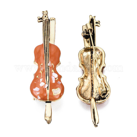 Spilla in smalto violino con conchiglia JEWB-N007-148-1