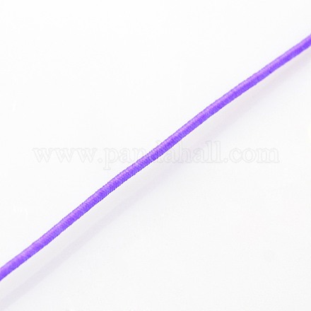 Rotondi monili che bordano fili elastici cavi di nylon NWIR-L003-B-09-1