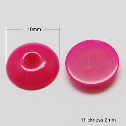 Solid Colour Acrylic Cabochons SACR-S157-01-1
