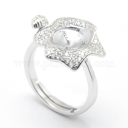 925 Sterling Silver Ring Components STER-P043-02P-1