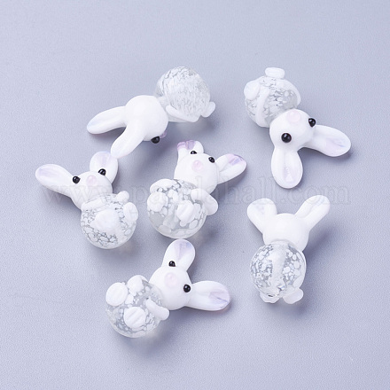 Perles de chalumeau lapin fait main LAMP-L075-100-1