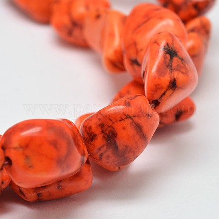 Dyed Natural Magnesite Bead Strands G-M139-04-C-1