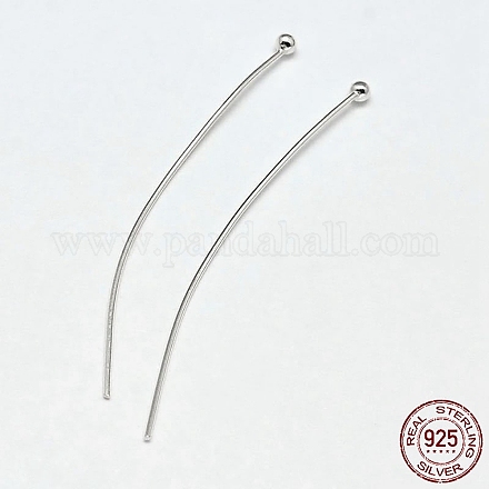 925 Sterling Silver Ball Head Pins STER-F018-03G-1