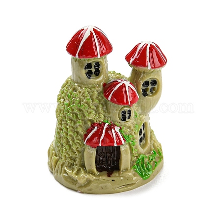 Mini maison champignon miniature en résine MIMO-PW0001-201C-1