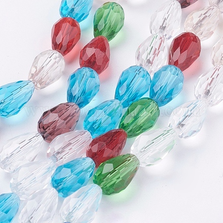 Chapelets de perles en verre EGLA-E010-8x12mm-03-1