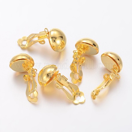 Brass Earring Findings KK-E026-G-1