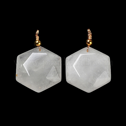 Colgantes de cristal de cuarzo naturales G-F757-A09-1