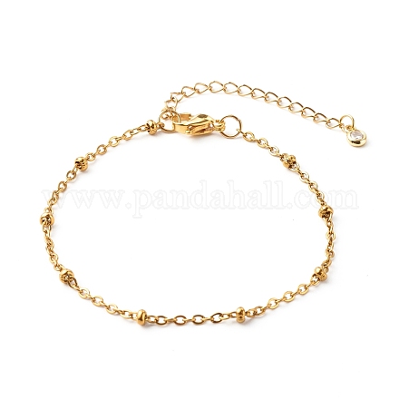 304 Stainless Steel Satellite Chain Bracelet BJEW-JB06523-02-1