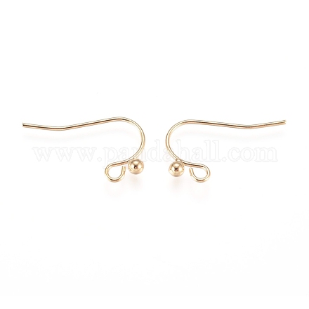 Brass Earring Hooks X-KK-L198-001G-1