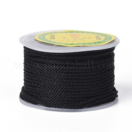 Poliéster cordón de milán para hacer artesanías de joyería diy OCOR-F011-D18-1