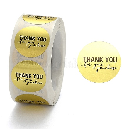 1 Inch Thank You Roll Stickers DIY-E023-07O-1