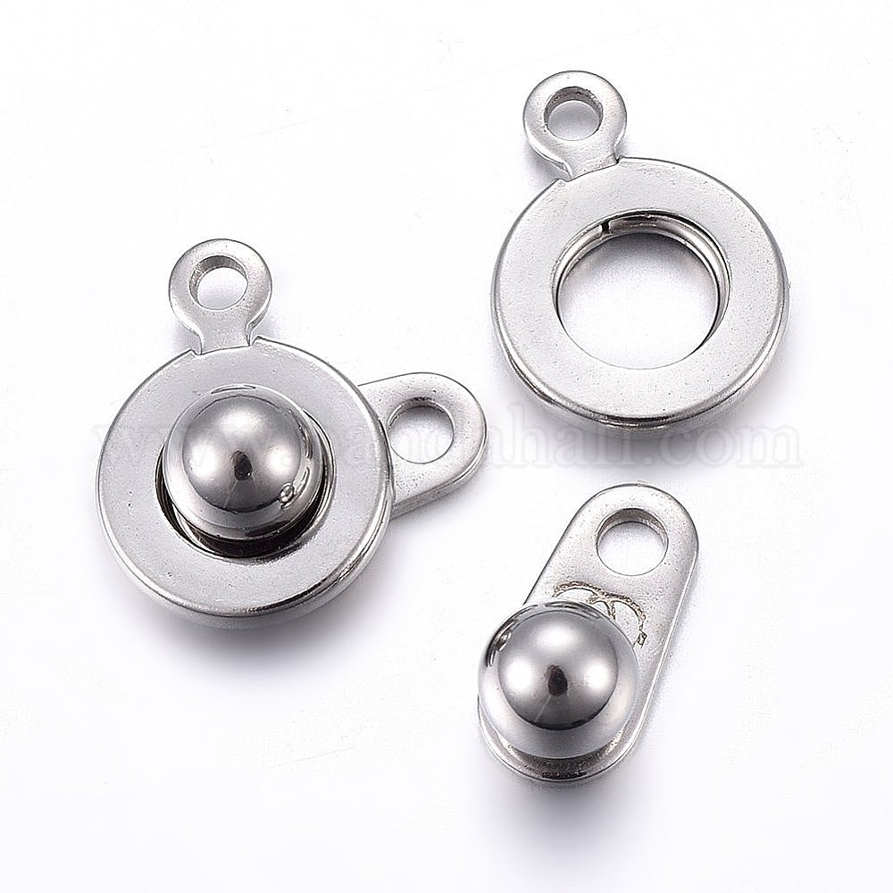 Wholesale 304 Stainless Steel Snap Clasps