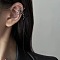 Alloy Cuff Earrings, Black
