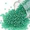 TOHO Round Seed Beads, Japanese Seed Beads, (164B) Transparent AB Dark Peridot, 11/0, 2.2mm, Hole: 0.8mm, about 1110pcs/bottle, 10g/bottle