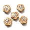Handmade Porcelain Beads, Flower, Navajo White, 14.5x15x6.5mm, Hole: 2mm