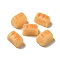 Opaque Resin Imitation Food Decoden Cabochons, Bread, Sandy Brown, 22.5x14x14mm