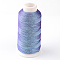 Round Metallic Thread, Embroidery Thread, 3-Ply, Slate Blue, 0.4mm, about 1093.61 yards(1000m)/roll