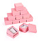 Rectangle Paper Jewelry Gift Boxes, with Non-woven Fabrics Pillow, Jewelry Organizer Case for Bracelets, Watch Storage, Salmon, 8.5x8.3x5.5cm