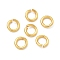 Brass Open Jump Rings, Round, Long-Lasting Plated, Lead Free & Cadmium Free, Rack Plating, Real 24K Gold Plated, 14 Gauge, 8x1.6mm, Hole: 4.8mm