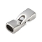 Non-Tarnish 316 Stainless Steel Snap Lock Clasps, Stainless Steel Color, 35x13x9mm, Hole: 10x6mm