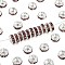 Brass Grade A Rhinestone Spacer Beads, Straight Flange, Rondelle, Silver, Light Amethyst, 8x3.8mm, Hole: 1.5mm