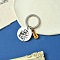 Alloy Enamel & 201 Stainless Steel Keychain, with Alloy Rings, Musical Instruments, 6.2cm, Pendant: 23~30mm
