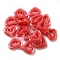Acrylic Beads, Bead in Bead, Heart, Red, 19.5x23x6mm, Hole: 3mm