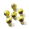 Printed Natural Wood, Pearlized, Carnival Series, Word, 15.5x14.5mm, Hole: 4.5mm