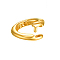 Brass Open Jump Rings, Golden, 6x1mm, 18 Gauge, Inner Diameter: 4mm