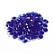 Glass Charms, Faceted, Cone, Dark Blue, 8x4mm, Hole: 1~1.2mm