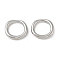Brass Linking Rings, Round Ring, Cadmium Free & Lead Free, Long-Lasting Plated, Ring Shapes, Platinum, 13x14x3mm, Inner Diameter: 9.5mm