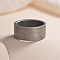 Stainless Steel Finger Rings for Men, Antique Silver, 12mm, Inner Diameter: 22.3mm