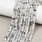 Natural Rainbow Moonstone Beads Strands, Faceted, Rondelle, 5x3~3.5mm, Hole: 0.8mm, about 118~119pcs/strand, 15.39''~15.55''(39.1~39.5cm)