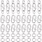 Jewelry Making Finding Kits, Including 304 Stainless Steel S-Hook Clasps & Round Rings, Stainless Steel Color, 180Pcs/box