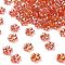 Transaparent Acrylic Beads, Plum, AB Color Plating, Brown, 13.5x14.5x4.5mm, Hole: 1.8mm, about 1111pcs/500g