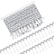 10 Yards Polyester Ribbons with Teardrop Tassel, Costume Accessories, Curtain Decoration, Silver, 2-1/4 inch(56mm)