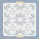 Mayjoydiy pochoir étoile modèle de pochoir étoile 30 × 30 cm carré réutilisable animal de compagnie évider pochoir mural pour sols/murs/meubles/vêtements/sacs bricolage artisanat d'art DIY-WH0402-029-2